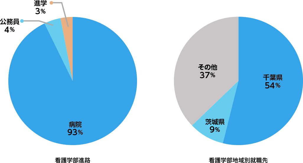 看護学部進路・就職実績