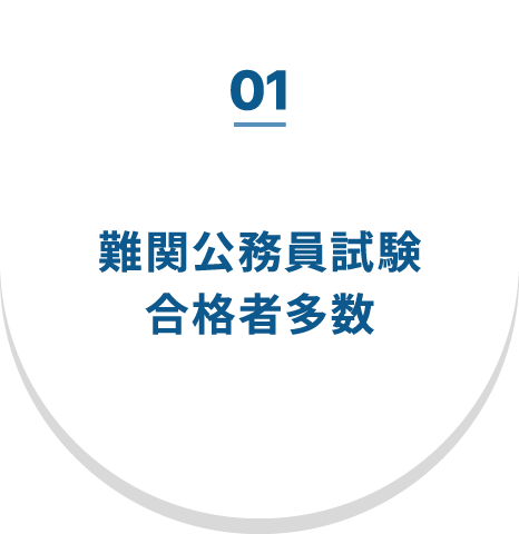 01 難関公務員試験合格者多数