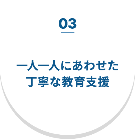 03 一人一人にあわせた丁寧な教育支援
