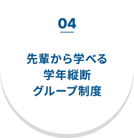 04 先輩から学べる学年縦断グループ制度