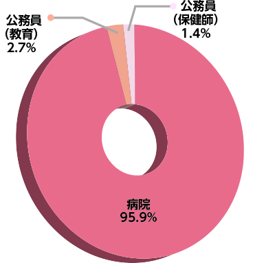 看護学部進路グラフ