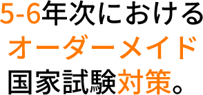 5-6年次におけるオーダーメイド国家試験対策