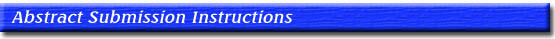 Abstract Submission Instructions